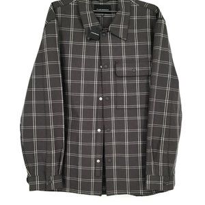 NWT [Club Monaco] Men's Military Olive Long Sleeve Button-Up Shirt - Size L